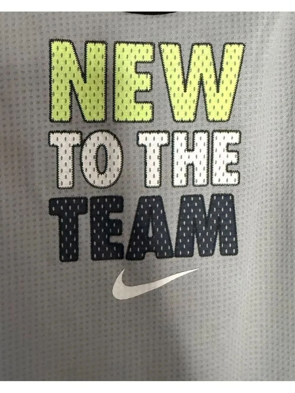 Nike Baby Long Sleeve Bodysuit Size 18M Gray Dri-FIT 